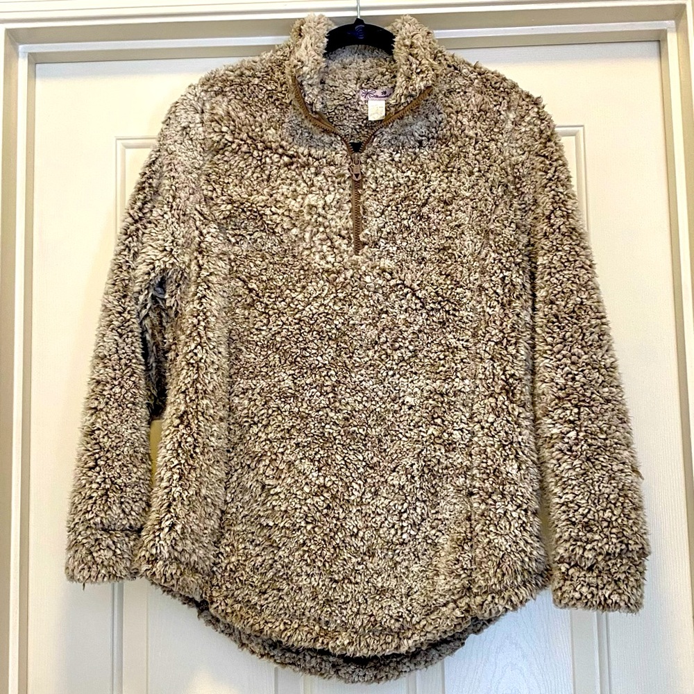 Blossom by P Brown Sherpa pullover, size M